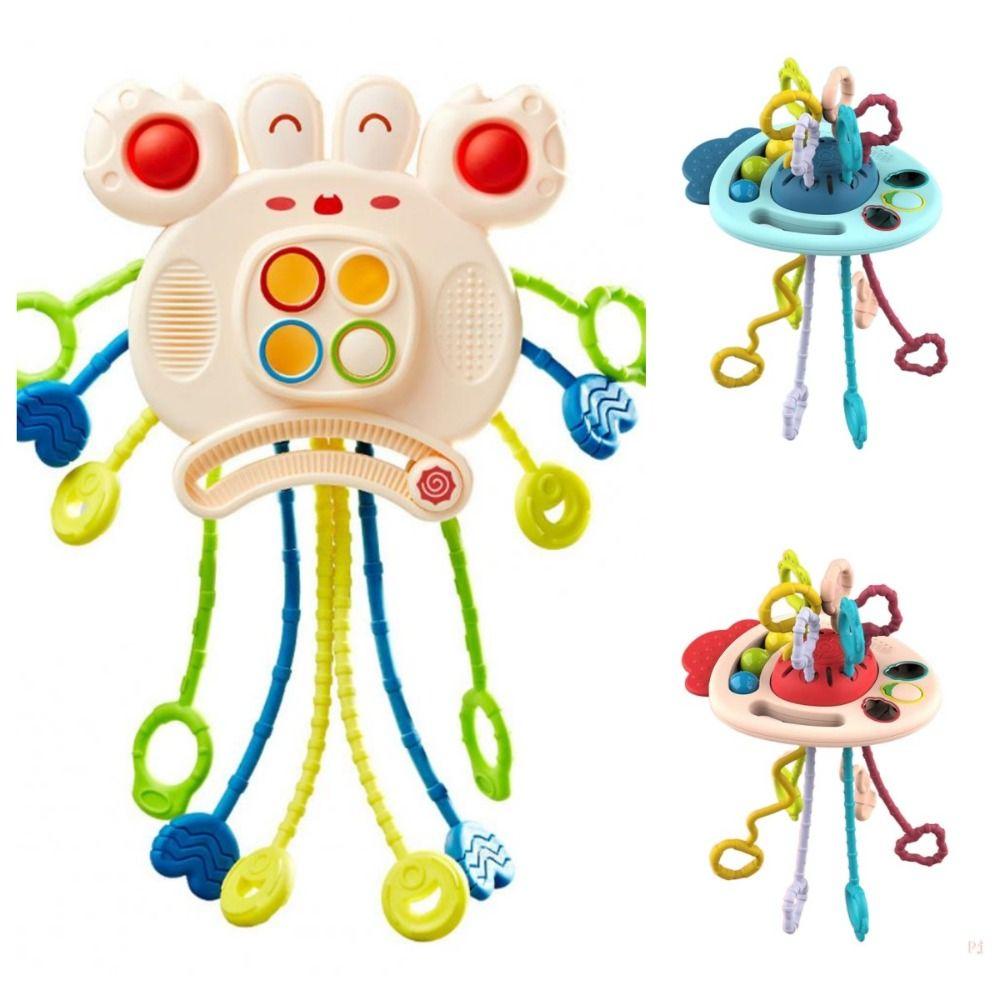 Carrot Baby Pull String Toy Develops Cognitive Crab Montessori Sensory Toys Gifts