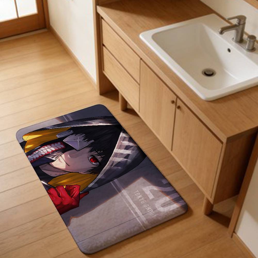 Popular Anime T-Tokyo G-Ghoul Floor Mat Cheaper Anti-slip Modern Living Room Balcony Printed Bedside Mats