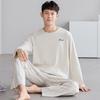 2025 Чистый хлопок Длинный рукав и брюки Молодежный Повседневный Большой размер Домашняя одежда для Весны и Осени