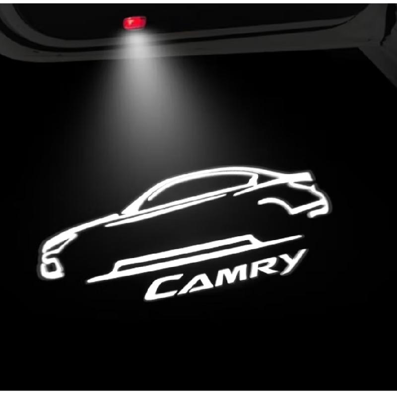 2Pcs For Toyota Camry 2006--2021 Door Welcome Light Plug Play  Logo HD Projection Super Bright Personalized patterns