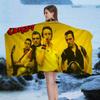 Полотенце для ванны C-Clash Band из микрофибры, мягкое, хорошо впитывающее влагу, дышащее, для девочек и детей, декоративное, с мультяшным рисунком, пляжное полотенце