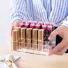 Держатель для помады прозрачный с отделениями 24 ячейки большой емкости видимый прозрачный органайзер для косметики держатель для спальни