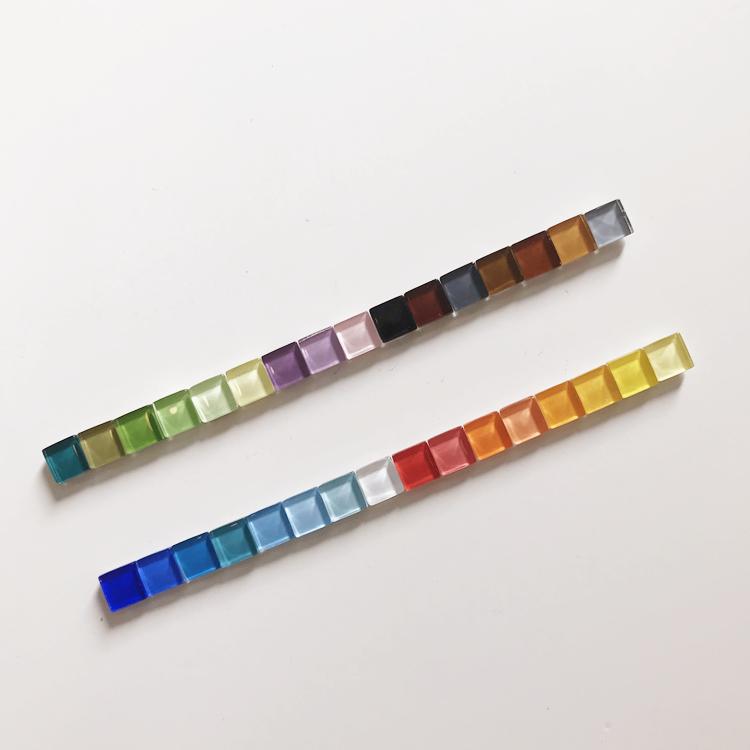 Стильные магниты на холодильник из стеклянной мозаики для фотографий - Креативный набор наклеек разных размеров