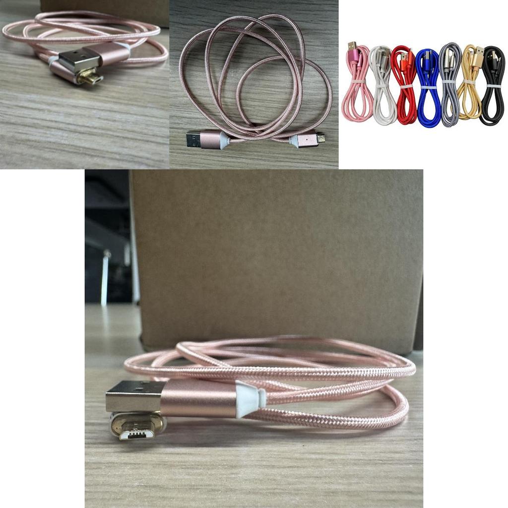 Прозрачный плетеный кабель Micro USB из ПВХ для быстрой зарядки смартфонов и устройств