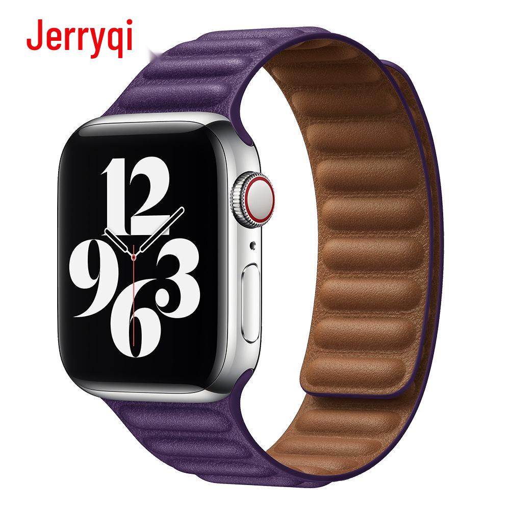 Двухцветный магнитный кожаный ремешок для Apple Watch Series SE/765432