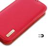 Dux Ducis Genuine Leather Wallet Case Flip Cover for iPhone 14 Pro - Red