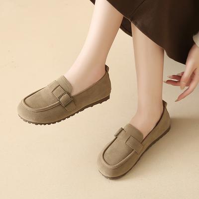 CRLAYDK Женские повседневные лоферы Слипоны Плоская обувь Комфортные Пенни Нарядные Дамские Рабочие Для ходьбы Офисные Замшевые Мокасины