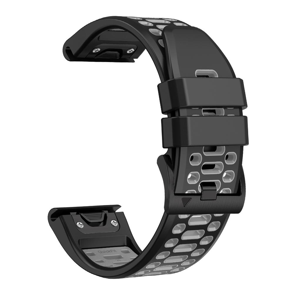 Быстросъемный двухцветный силиконовый ремешок 26 22 мм для Garmin Fenix 7X 7 Pro 5 5X 6 6X/Epix Pro Gen 2 51 мм 47 мм, аксессуары для ремешка часов