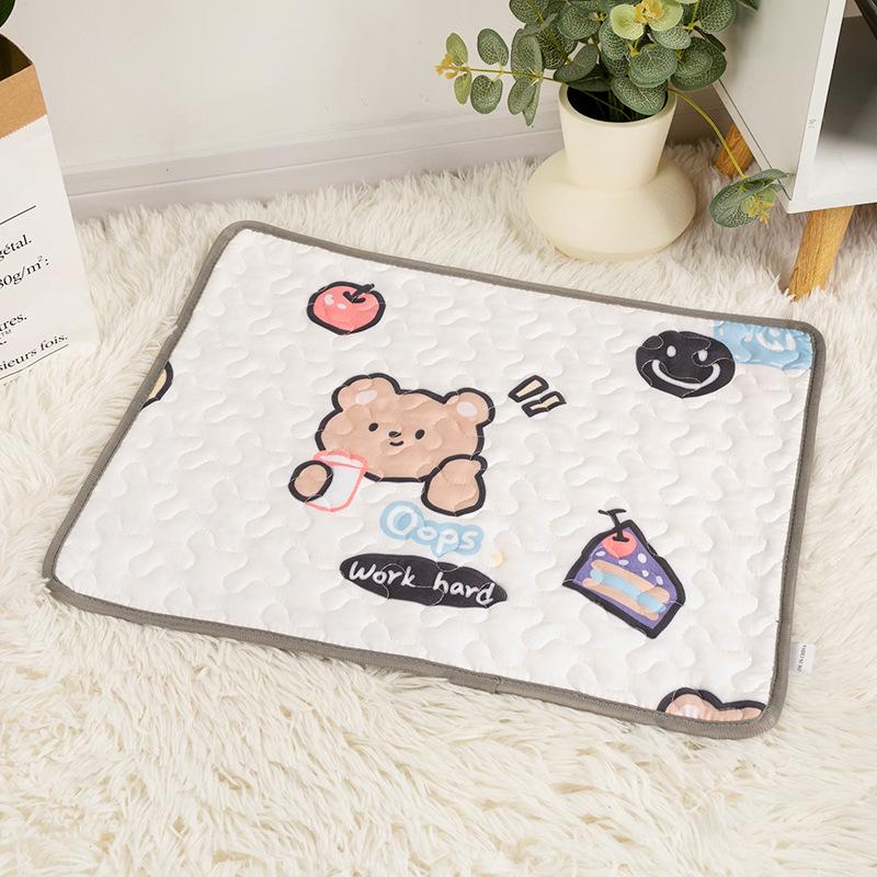 Всесезонный прохладный и влагонепроницаемый коврик для собак и кошек — универсальный для сна, клеток и ограждений