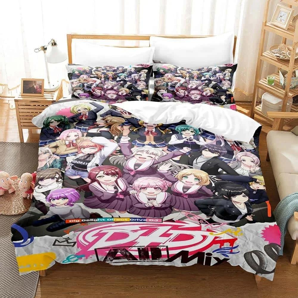 3D-принт аниме D4DJ All Mix Постельное белье Single Twin Full Queen King Size Bed Set Adult Kids Bedroom Duvet cover Sets Home Textile