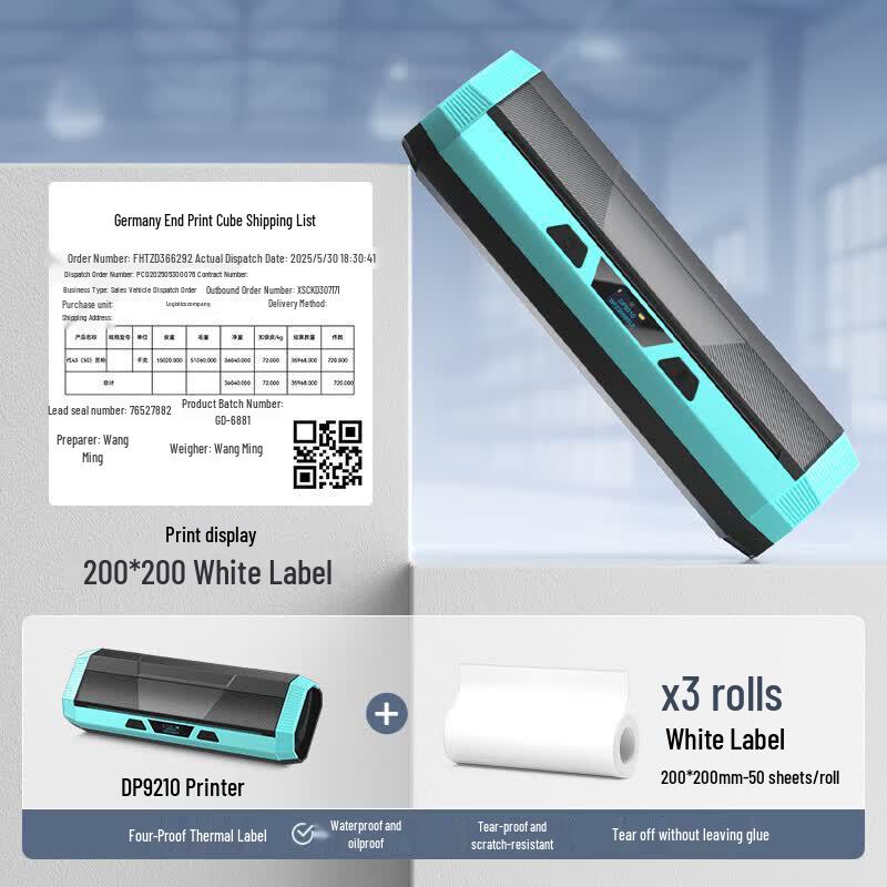 Detong DP9210 Large Format Thermal Label Printer CN plug (adapter included)