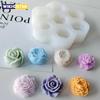 Flower Silicone Molds 3D Rose Peony Chocolate Cake Baking Mold Handmade Candle Soap Gypsum Resin Handicraft Making Tools