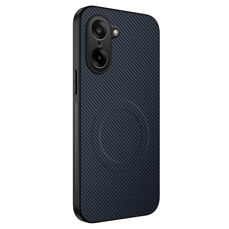 For OnePlus Ace 5 Racing 5G/OnePlus Nord CE5 5G Case Compatible with MagSafe WANLONFENG TQ Series Carbon Fiber Texture PC TPU Phone Cover