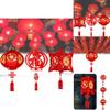 Spring Festival Felt Lanterns New Year Fu Character Blessing Pendant Decoration