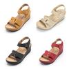 Breathable Open Toe Wedge Sandals For Women With Adjustable Ankle Strap
