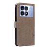 For Xiaomi Redmi K70 Ultra PU Leather Cases Flower Pattern Wallet Stand Phone Cover with Strap