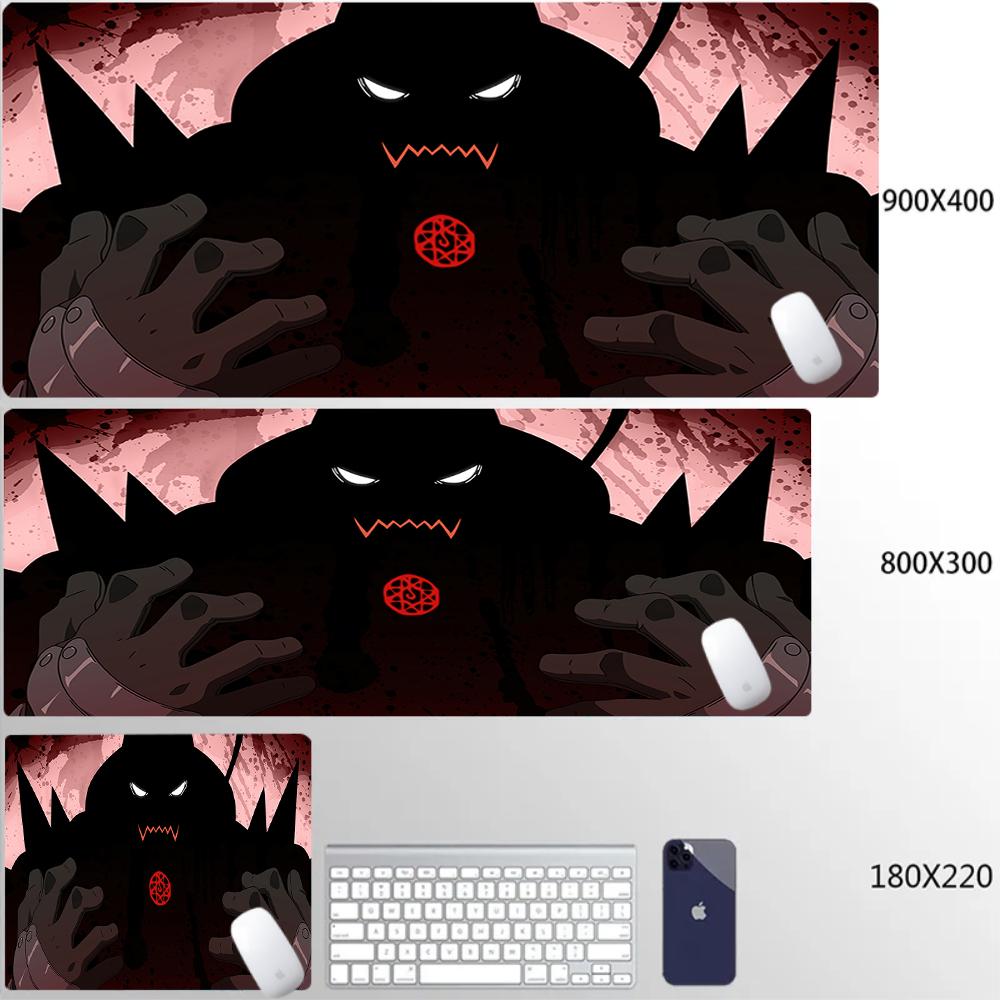 Fullmetal Alchemist Gaming Mouse Pad Large Pc Accessories Mousepad Hd Custom Home Keyboard Pads Office Gamer Cabinet Table Mat