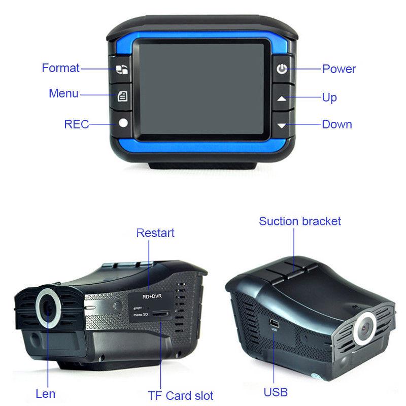 VG3 Electronic Vehicle Radar & Dashcam with Multi-Voice Alerts