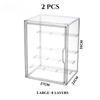 Acrylic Display Stand High Clarity Blind Box Organizer for Anime Collectibles Mini Figures Badge Holder Model Showcase Cabinet