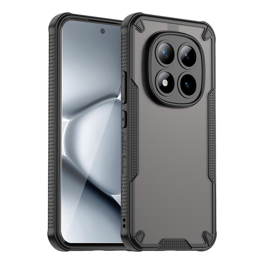 Для Xiaomi Poco M8 Pro 5G/Redmi Note 15 Pro+ 5G (Глобальный) Чехол-бампер PC + TPU Полупрозрачный Матовый Защитная крышка для телефона