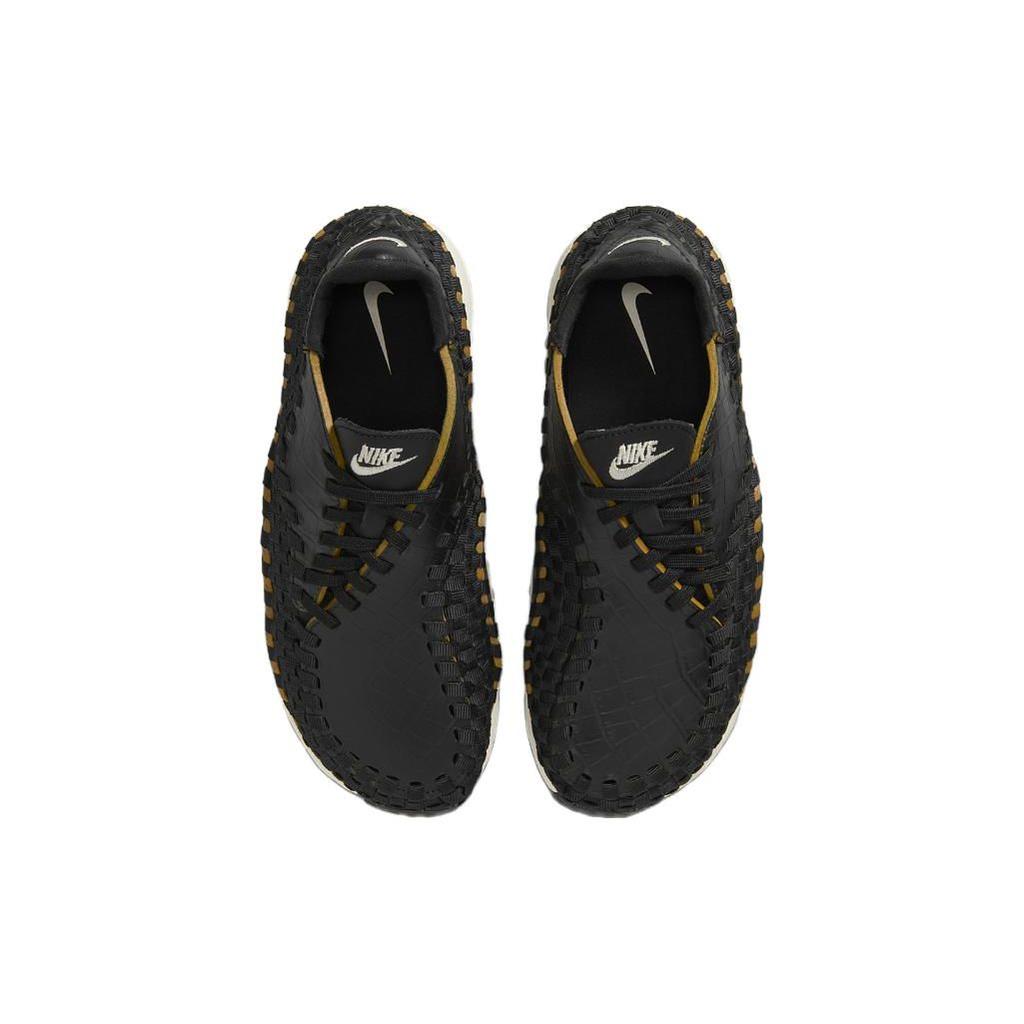 Nike Air Footscape Тканые черные женские кроссовки под крокодила бледно-слоновой кости Desert-Ochre FQ8129-010