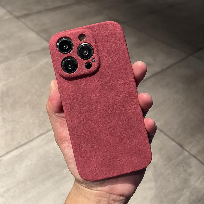 Подходит для чехла для телефона Iphone14promax, замшевая текстура Apple 13 получехол 12 противоударный 11 мужской кожаный чехол