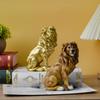 Современный Простой Стиль Смола Сидящий Лев Статуэтка Украшение Дом Мягкое Украшение Гостиная Вход Рабочий Стол Украшение