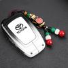 Новый кожаный чехол для ключей из цинкового сплава для Toyota CHR Hilux Fortuner Land Cruiser 200 Camry Corolla Crown RAV4 Highland