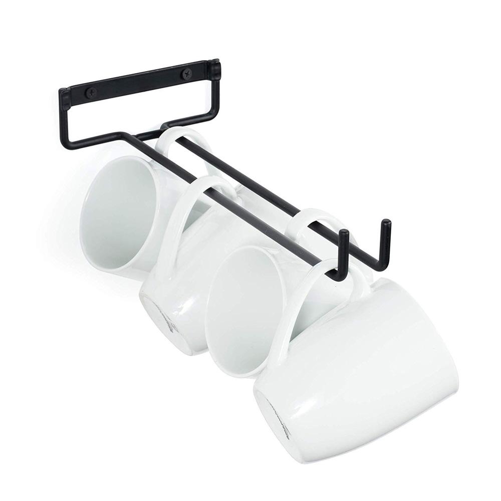 Metal Decorative Cabinet Kitchen Goblet Bar Cup Hanger Hanging Rack Storage Shelf Wine Glass Holder