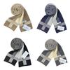 Thickened Men Knitted Scarf Lightweight Winter Cashmere Shawl Trendy   Women/Men