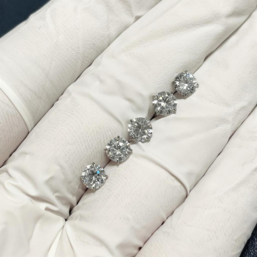 G23 Титановый цирконовый круглый носовой гвоздик с кольцом в форме четырех когтей