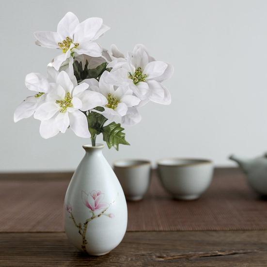 Имитация цветка, реалистичная, без полива, красивая, добавляет прикосновения, искусственный рождественский домашний декор