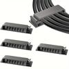 2/4PCS 8 Slots Self-Adhesive Cable Organizer Clips Wire Holder for Office TV PC Ethernet Under Desk USB Cord Management