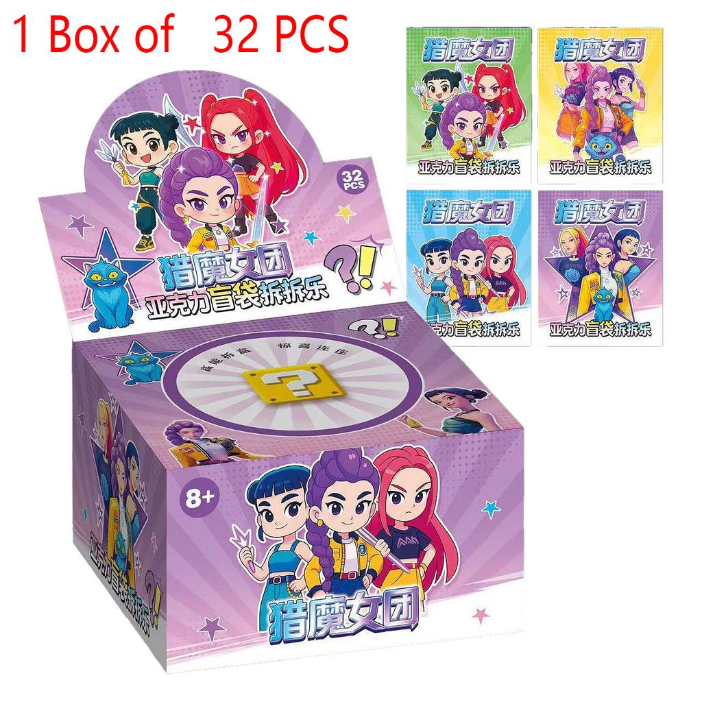 New Hot Kpop Devil Hunter Rumi Zoe Mira Anime Polyvinyl Chloride Character Collection Childrens Gift Hot Anime Dolls 5D Eyes