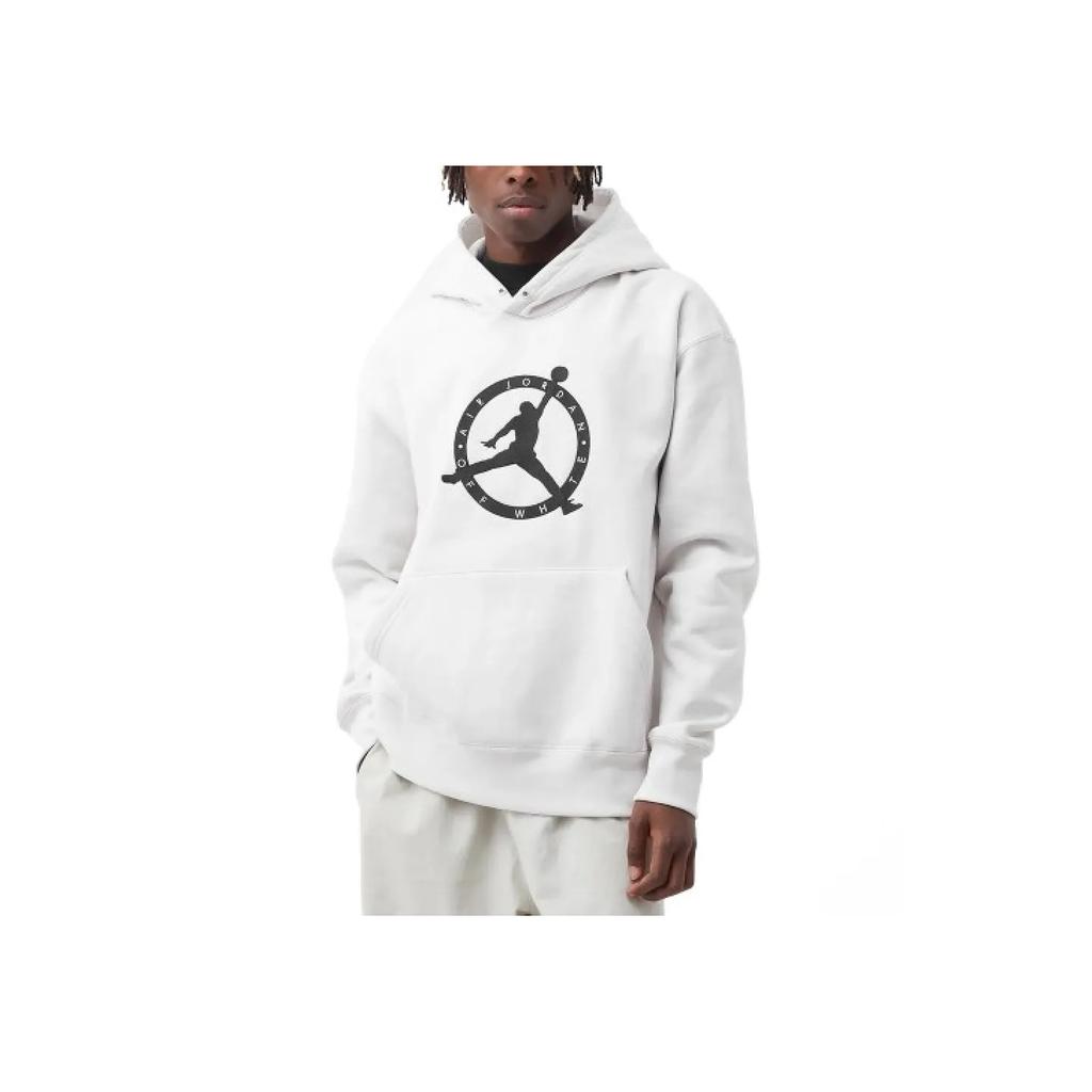 Мужские топы с капюшоном Air Jordan x Off-White MJ белого/черного/зеленого цвета DM0059-054