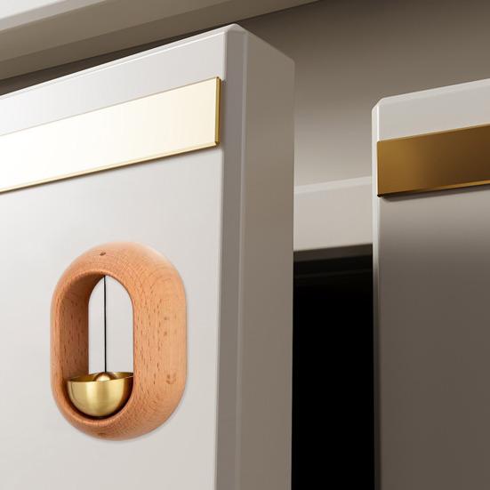 Деревянный латунный колокольчик для владельцев магазинов с громким звуком, подвесной колокольчик для входной двери, подвесная музыка ветра, магнитный дверной звонок для открытия двери, украшение для входа в магазин, домашний офис