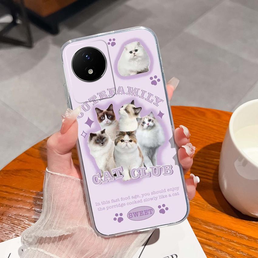 Для Vivo Y02 Y02A Y02S Y10 Y11 Y12 Y12a Y13 Y15 Y15a Y16 Y17 Y19 Прозрачный ТПУ чехол с рисунком океанического кита, противоударная задняя крышка для Vivo, силиконовый чехол для телефона