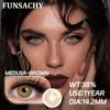 FUNSACHY 2pcs Contact Lenses for Eyes High Quality Circle Lenses Natural Beauty Pupils Grey Makeup Contact Lens Cosmetics Yearly