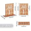 Double-Sided Wedding Table Numbers Numbers 1-20 Durable Table Number Signs Texture Vintage Number Cards Dining Table