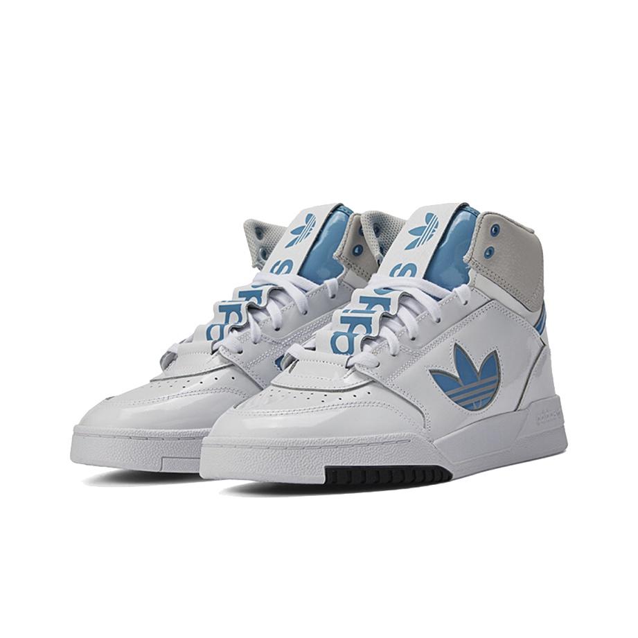 adidas Оригинальные высокие кеды для скейтбординга Drop Step XLT Унисекс Белый Синий FX7686
