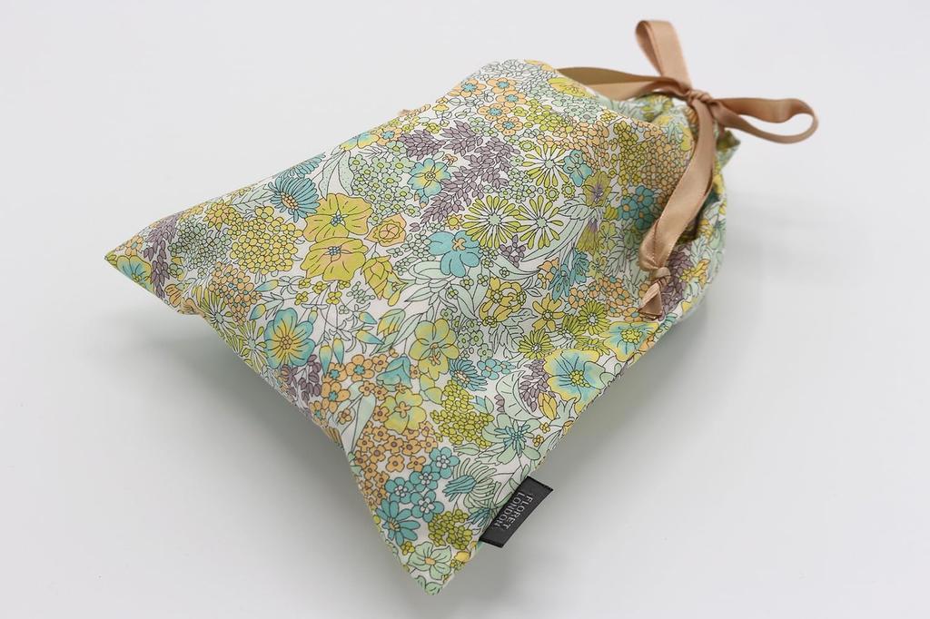 DDintex FLORET LONDON Портативные тапочки Margaret, Annie, Лайм, примерно 24-24.5 см [Принт Liberty]