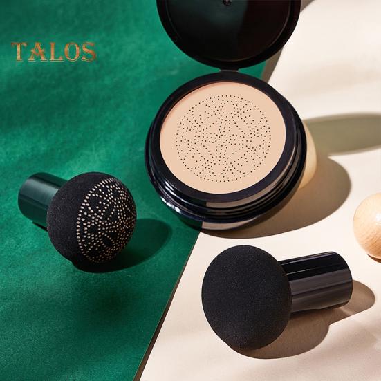 CC-крем с грибной пудрой-пуховкой, полноцветный корректирующий тональный крем, увлажняющий, стойкий, контролирующий жирность кожи, натуральный, легкий консилер