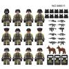 M8011 Green Anti-Terrorism Swat M8086 M8162 Russian Army Building Block Figurine Small Particle Toy