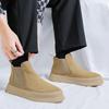 Martin boots men's medium help Chelsea boots breathable thick-soled heightening short boots retro men's boots