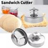 Универсальная круглая пресс-форма для нарезки сэндвичей из нержавеющей стали для удобного приготовления еды