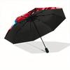 1pc Iron Man Automatic Folding Umbrella, 8-Rib Portable & Foldable Design, All-Season Use, Highqualityy0722102