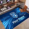 Custom Rug NSW Blues Pattern Print Name Text Soft Non‑Slip Floor Carpet for Home Indoor Decoration