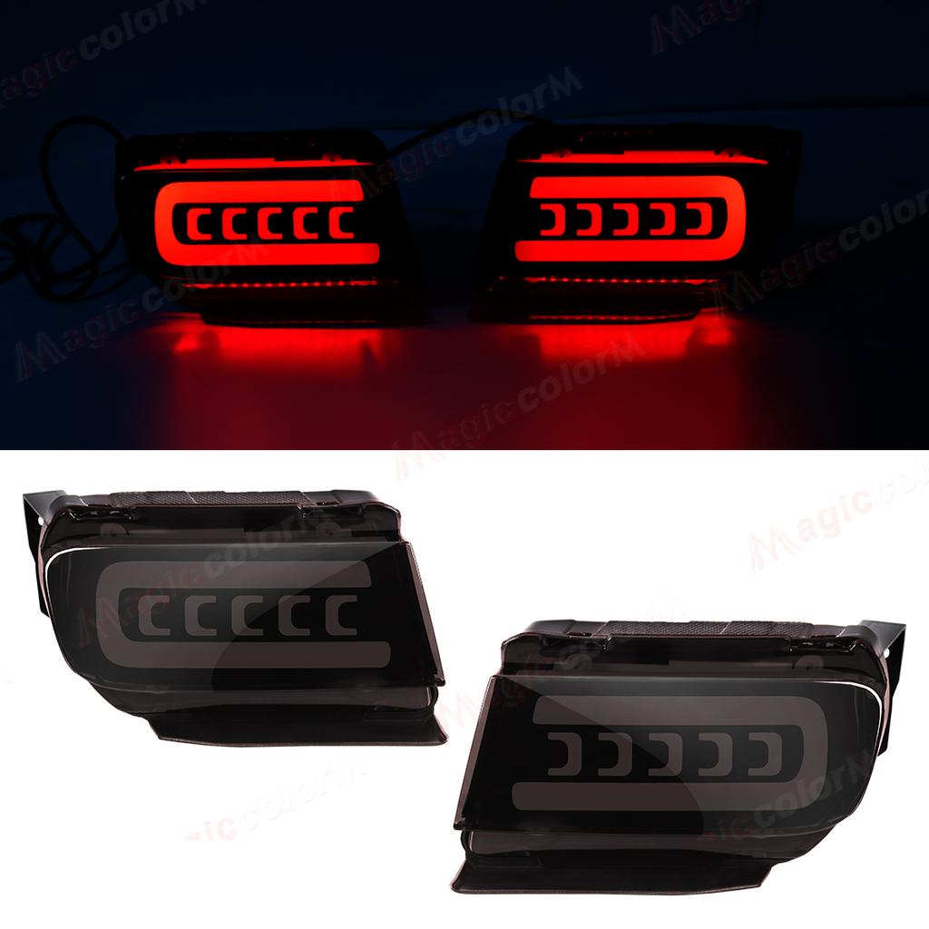 LED Rear Bumper Reflector For Toyota Land Cruiser Prado 150 LC150 FJ150 GRJ150 2010 - 2020 Running Brake Turn Signal Lamps 12V