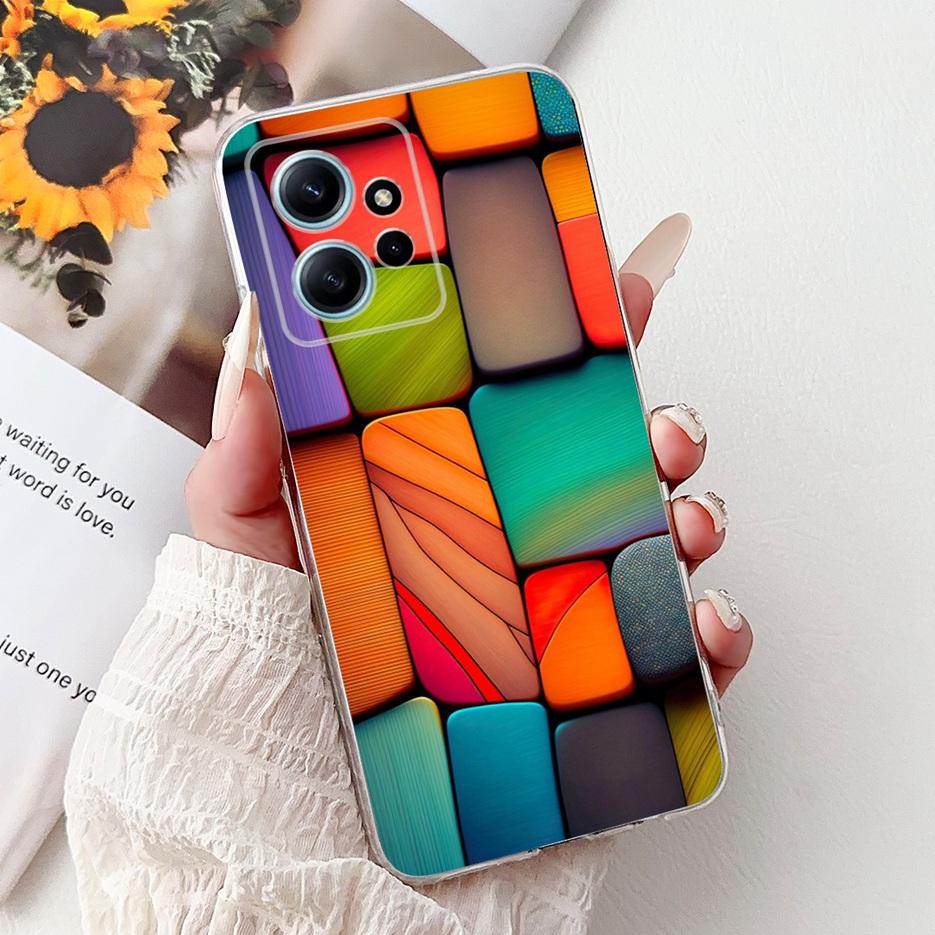 Чехол для Xiaomi Redmi Note 12 4G Красивые Цветы Расписная Крышка Мягкий Тонкий Чехол для Телефона Для Redmi Note 12 Pro Plus Note12 5G Корпус