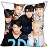 Подушка с принтом 2PM в стиле K-Pop, чехол для декоративной подушки, наволочка для диванной подушки на скрытой молнии, 45x45 см, 0216